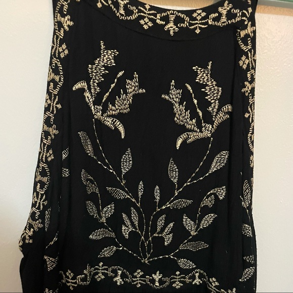 Urban Outfitters Embroidered Black Dress - Picture 3 of 5